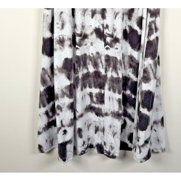 Mossimo Midi Skirt‎ & Tube Top Tie Dye Bohemian Hippy Whimsygoth Blk White L - Picture 3 of 8